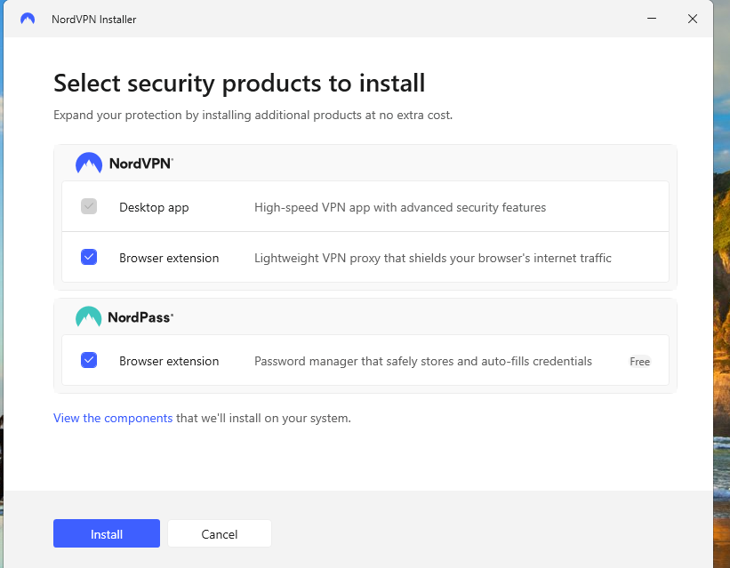 NordVPN for Windows Installing Step 3
