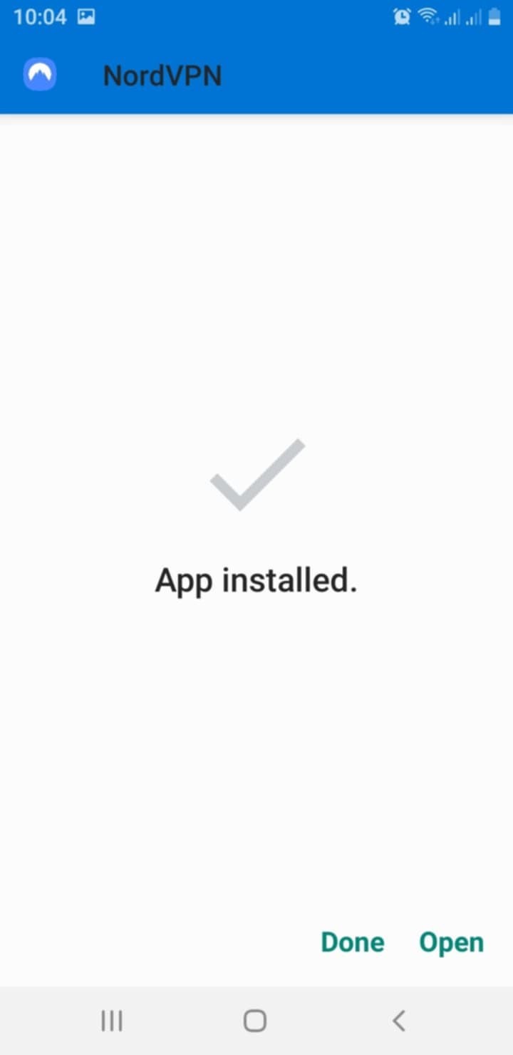 NordVPN for Android Installing Step 3